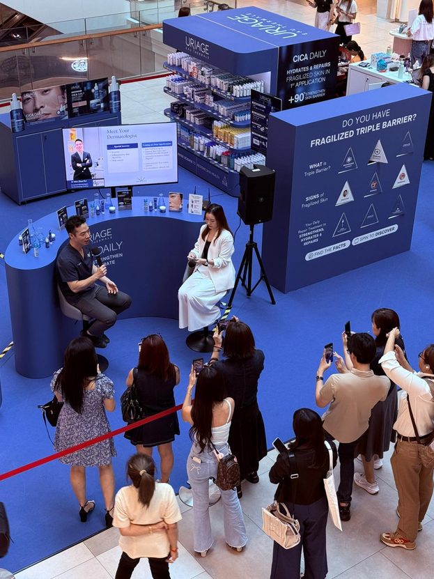 Uriage booth at a roadshow in Singapore