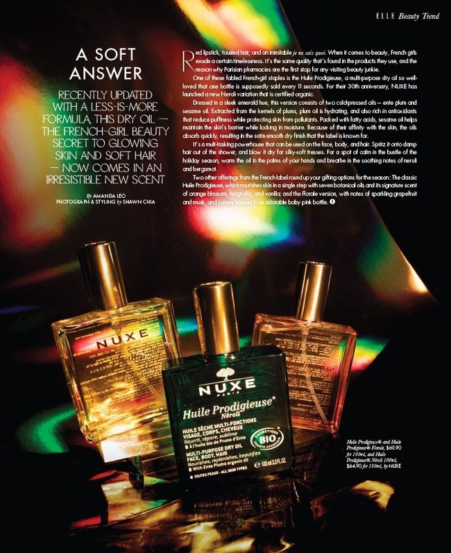 Nuxe magazine feature